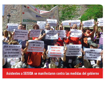 Foto: protesta contra las medidas del Gobierno